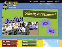 Tablet Screenshot of lakesidegokarts.ca